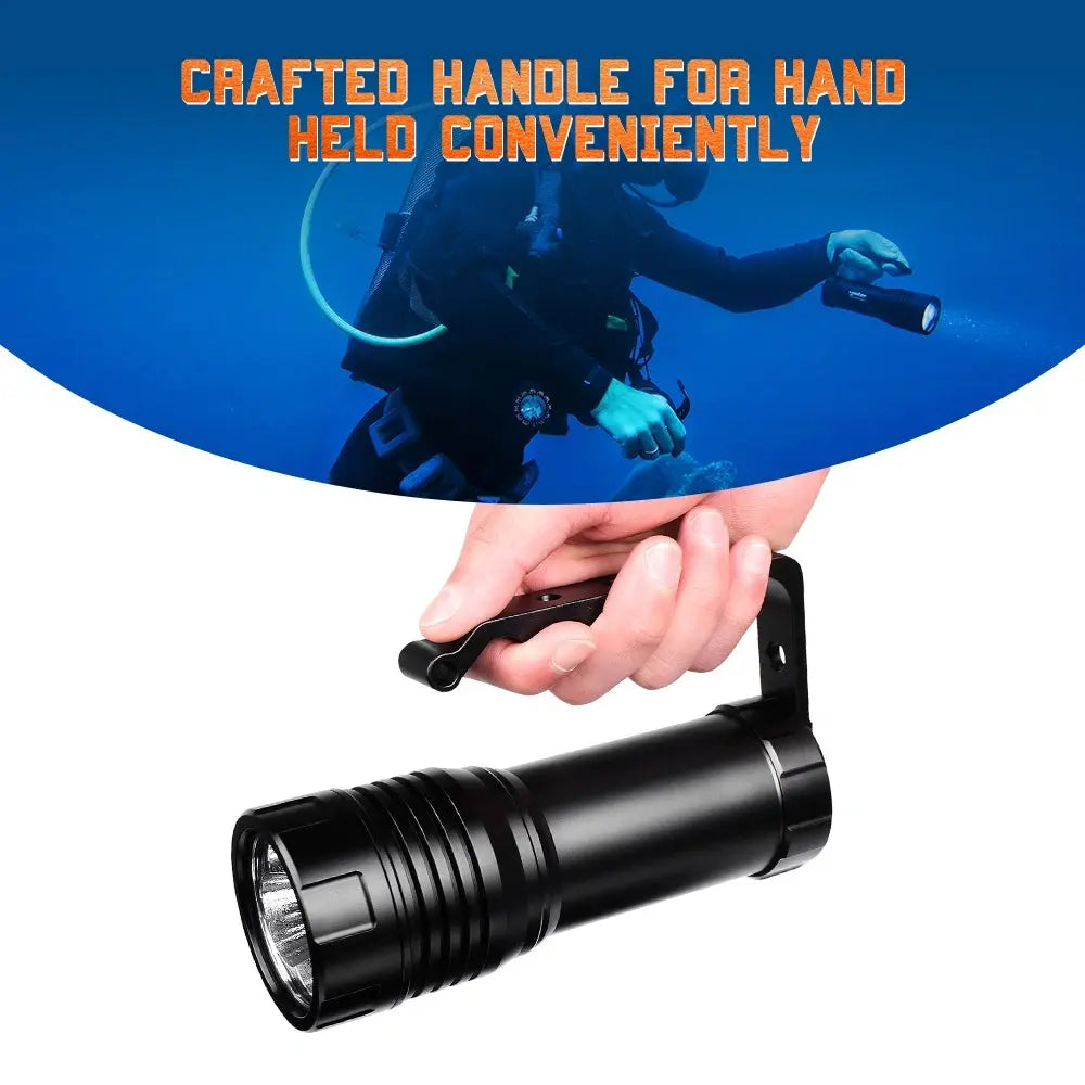 OrcaTorch D860 4200 Lumens Dive Light with Crafted handle for hand held conveniently