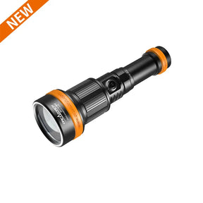 OrcaTorch ZD710 MK2 Zoomable Dive Light Beam Angle 4°-72° Adjustable, Max 212500cd Beam Intensity OrcaTorch Dive Lights